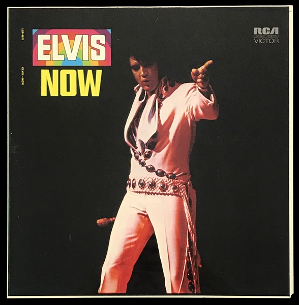 1972 Uncut Sheet of the Cover of Elvis Presley LP <em>Elvis NOW</em>