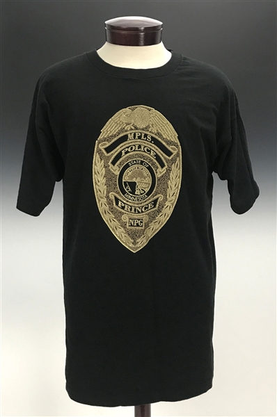 Prince Owned "My Name is Prince" T-Shirt with "Prince/NPG" Minneapolis Police Badge Graphic and Love Symbol