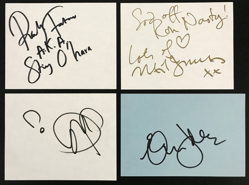 All Four Members of The Rutles Signed Pages - Eric Idle, Neil Innes, Ricky Fataar and John Halsey