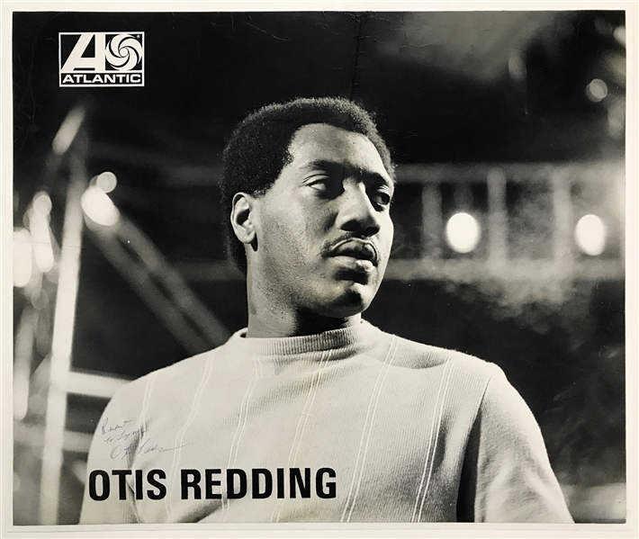 1967 Atlantic Records Otis Redding Poster Signed by Redding and Inscribed “Respect”