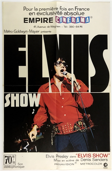 1970<em>Thats The Way it Is</em> French Petite Movie Poster - “ELVIS SHOW”