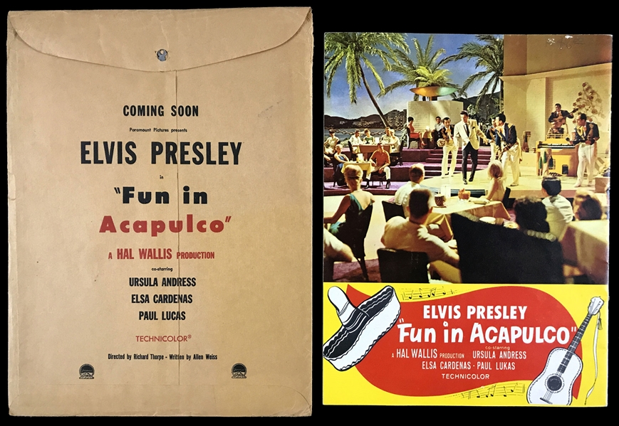 1960s Elvis Presley Film Promotional Collection with 10 Items for <em>Kid Galahad</em>, <em>Girls! Girls! Girls!</em>, and <em>Fun in Acapulco</em>