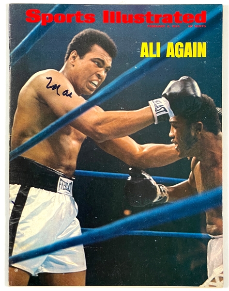 Muhammad Ali Signed February 4, 1974 <em>Sports Illustrated</em> - Ali-Frazier "Superfight II"