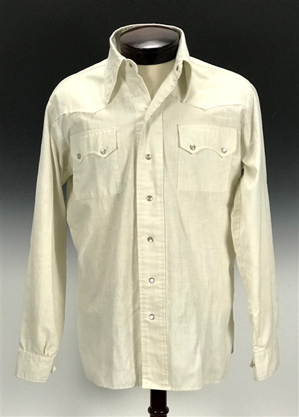 Elvis Presley Owned “Casual-aire” Western Style Shirt from the Circle G Ranch – Gifted to Memphis Mafia Member Marty Lacker – Former Mike Moon Collection
