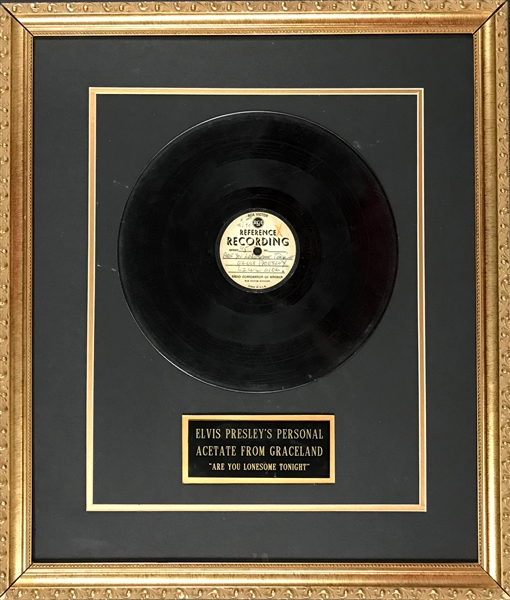 Elvis Presleys Personal Copy of RCA Reference Recording 45 RPM Acetate of “Are You Lonesome Tonight” - Rescued from the Graceland Trash and Given to Elvis Cousin Donna Presley!