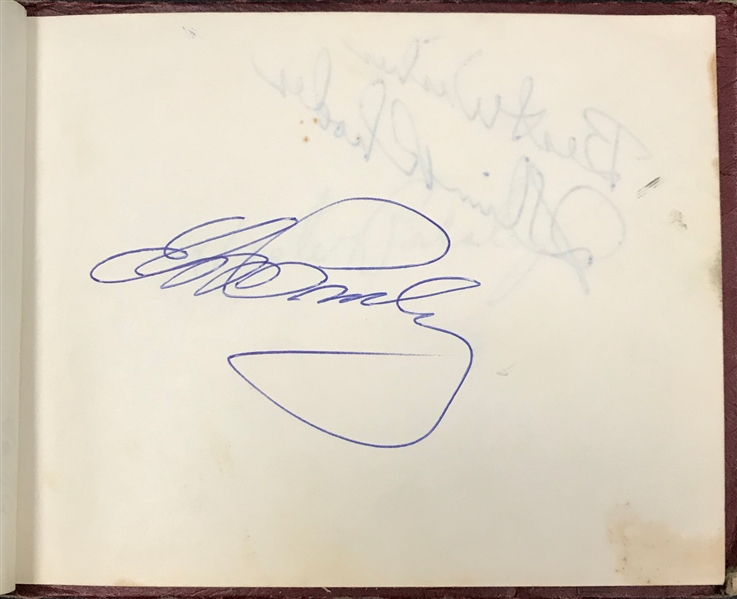 1961 Elvis Presley Signed Autograph Book - Also Signed by Anita Wood