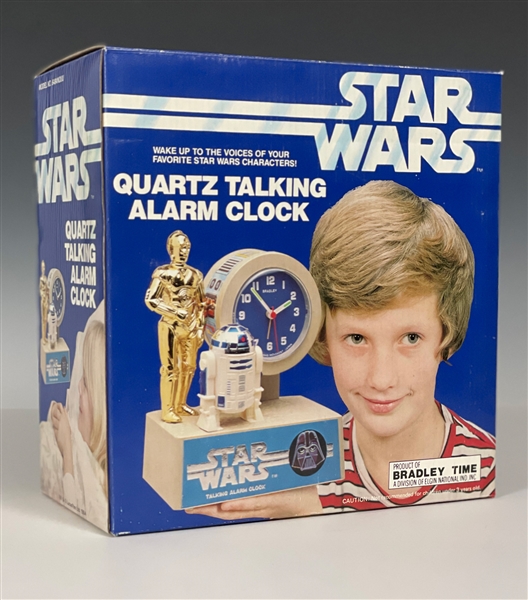 MINT in BOX "Bradley Time" Star Wars Quartz Talking Alarm Clock