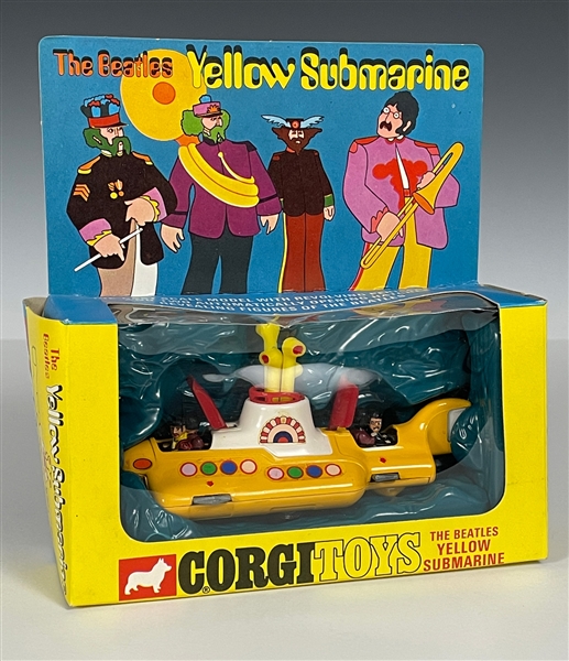 1968 Corgi "The Beatles Yellow Submarine" Die-Cast Toy in Original Box - Incredibly High Grade Condition!