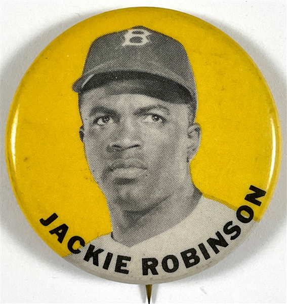 1950s Brooklyn Dodgers Stadium Pin – Jackie Robinson – Near Mint Beauty!