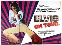 1972 <em>Elvis on Tour</em> British Quad Movie Poster – Starring Elvis Presley