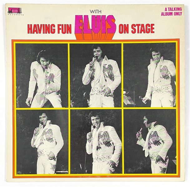 1974 <em>Having Fun With Elvis on Stage</em> 33 1/3 RPM LP from Colonel Tom Parkers “Boxcar Records”