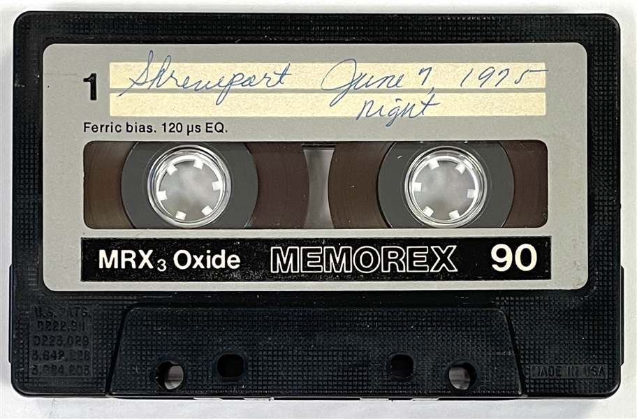 Original Cassette Tape Recording of Elvis Presley Concert from June 7, 1975, in Shreveport, Louisiana – Evening Show 
