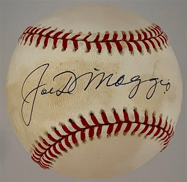 Joe DiMaggio Single Signed Baseball
