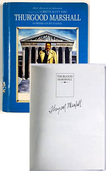 Thurgood Marshall Signed Book from the “Black Americans of Achievement Series”