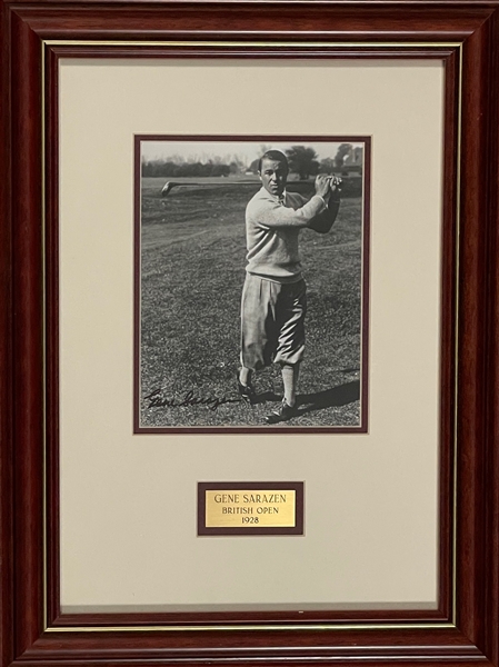Byron Nelson, Gene Sarazen and Sam Snead Signed Photo Displays (3) – Official “PGA Tour Memorabilia”