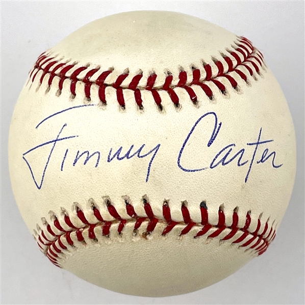President Jimmy Carter Single Signed Baseball