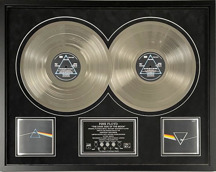 Original Metal “Mother” Mastering Plates for Pink Floyd LP <em>Dark Side of the Moon</em> - From the 2011 Limited Edition Vinyl Record Release