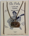 1956 “Elvis Presley Enterprises” “Love Me Tender” Necklace – Tougher Gold Variation 