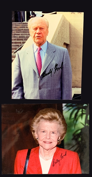 President Gerald Ford and First Lady Betty Ford Signed 8 x 10 Photos