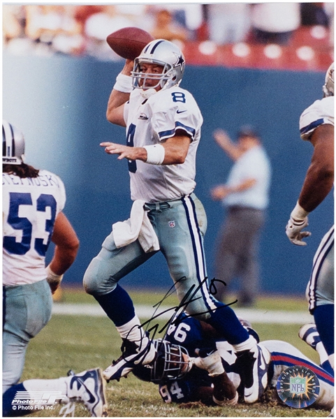 Troy Aikman Signed 8 x 10 Official NFL Photo  (BAS)