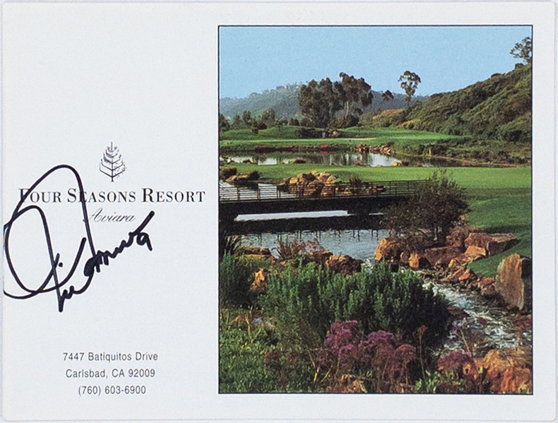 Mia Hamm Signed Golf Scorecard (BAS) Plus 8 x 10 Photo