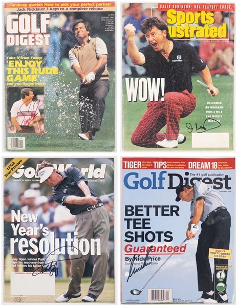 Golf Major Winners and Champions Signed Magazine Collection of 13 Incl. Tom Kite, John Daly, Paul Azinger and More!