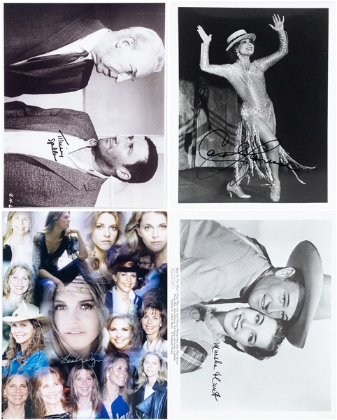 Actors and Actresses Signed Photo Collection of 34 (BAS) Incl. Susan Anton, Rita Moreno, Joan Rivers and Others
