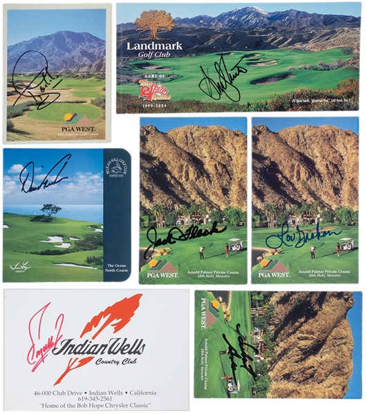 U.S. Open Winners Signed Golf Scorecard Collection of 7 (BAS) Incl. Fuzzy Zoeller and Jack Fleck