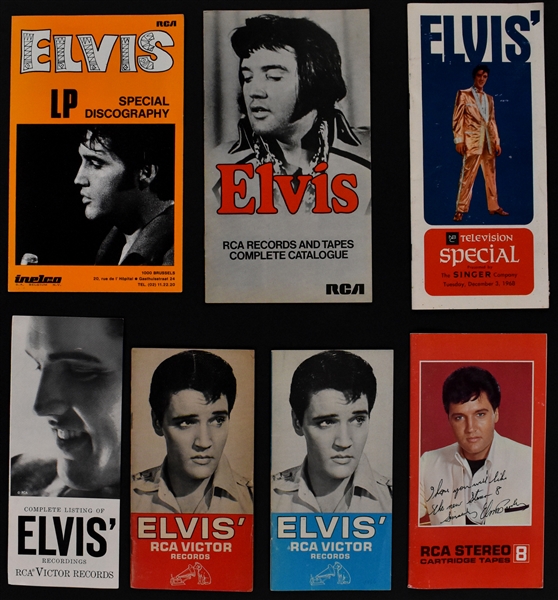Elvis Presley RCA Victor Record Catalogs (15 Pieces)