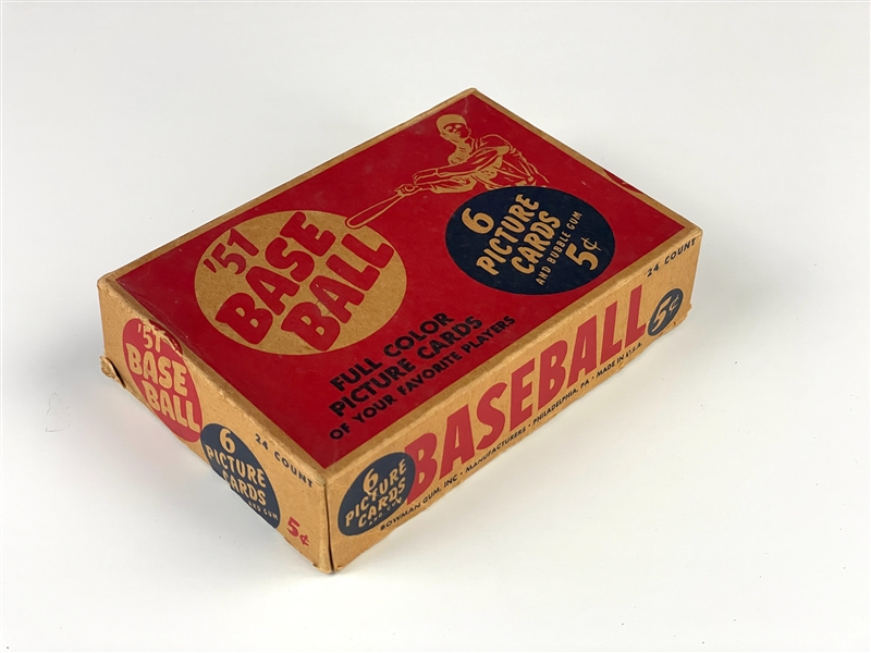 1951 Bowman Baseball 5-Cent Display Box - Dated