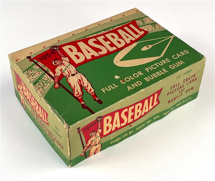 1954 Bowman Baseball 1-Cent Display Box - Dated