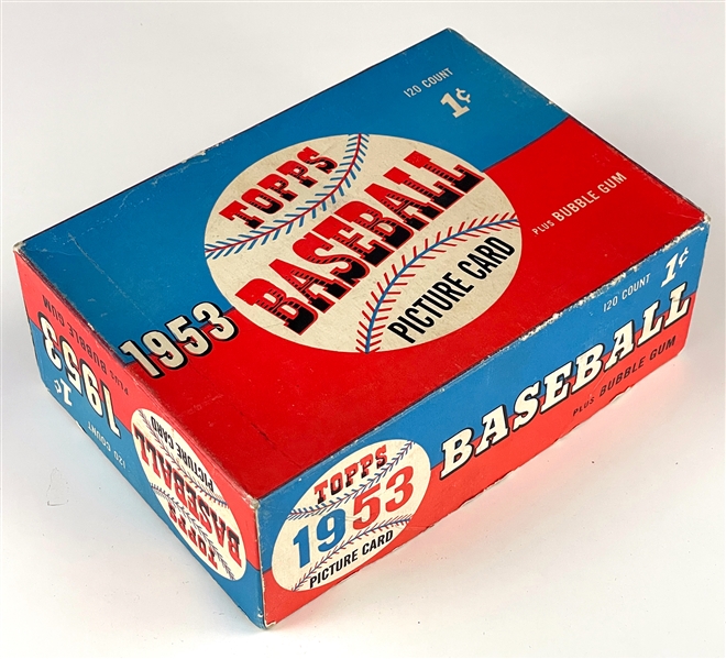 1953 Topps Baseball 1-Cent Display Box - Dated
