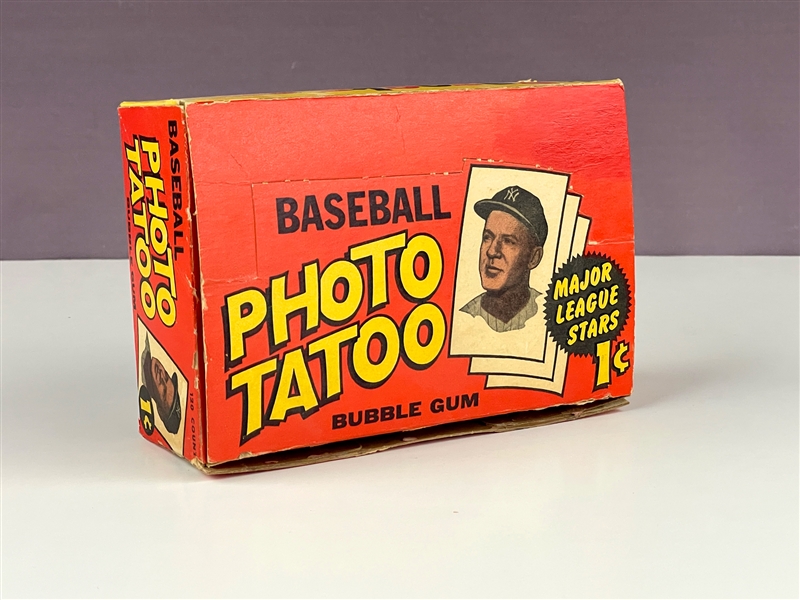 1964 Topps Baseball Photo Tatoo 1-Cent Display Box