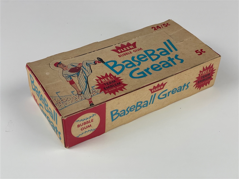 1960 Fleer Baseball Greats 5-Cent Display Box 