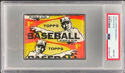 1959 Topps Baseball Unopened 1-Cent Pack - PSA NM-MT 8 - Repeating Variation