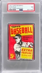1961 Topps Baseball Unopened 5-Cent Pack - Extra Feature Variation - PSA NM 7
