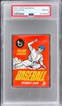 1967 Topps Baseball Unopened 5-Cent Pack - PSA NM-MT 8