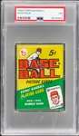 1968 Topps Baseball Unopened 5-Cent Pack - Playing Card Variation - PSA NM 7 