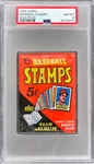 1969 Topps Baseball Stamps Unopened 5-Cent Pack - PSA NM-MT 8