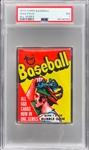 1973 Topps Baseball Unopened 10-Cent Pack All Series - PSA NM 7