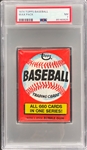 1974 Topps Baseball Unopened 10-Cent Pack - PSA NM 7