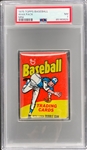 1975 Topps Baseball Mini Unopened 15-Cent Pack - PSA NM 7