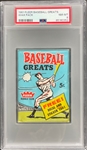 1961 Fleer Baseball Greats Unopened 5-Cent Pack - PSA NM-MT 8