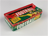 1960 Topps Football 5-Cent Display Box - "Extra Metallic Stick-On Emblem" Variation