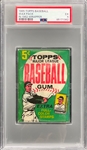 1965 Topps Baseball Unopened Wax Pack in 1962 Wrapper - PSA EX 5