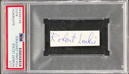 Robert Leckie (HBOs <em>The Pacific</em> Writer) Cut Signature Encapsulated by PSA/DNA