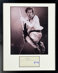 Pete Townshend Signed Cut Signature in Display with 8x10 Photo (PSA/DNA)