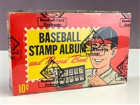 1962 Topps Baseball Unopened Stamp Album Dispaly Box (BBCE Encapsulated)