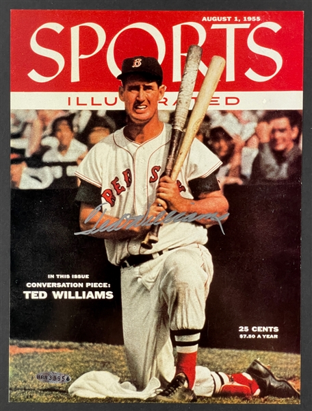 Ted Williams Signed Upper Deck 1955 <em>Sports Illustrated</em> Reprint Cover (UDA)