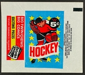 1963 Topps Hockey 5-Cent Wrapper